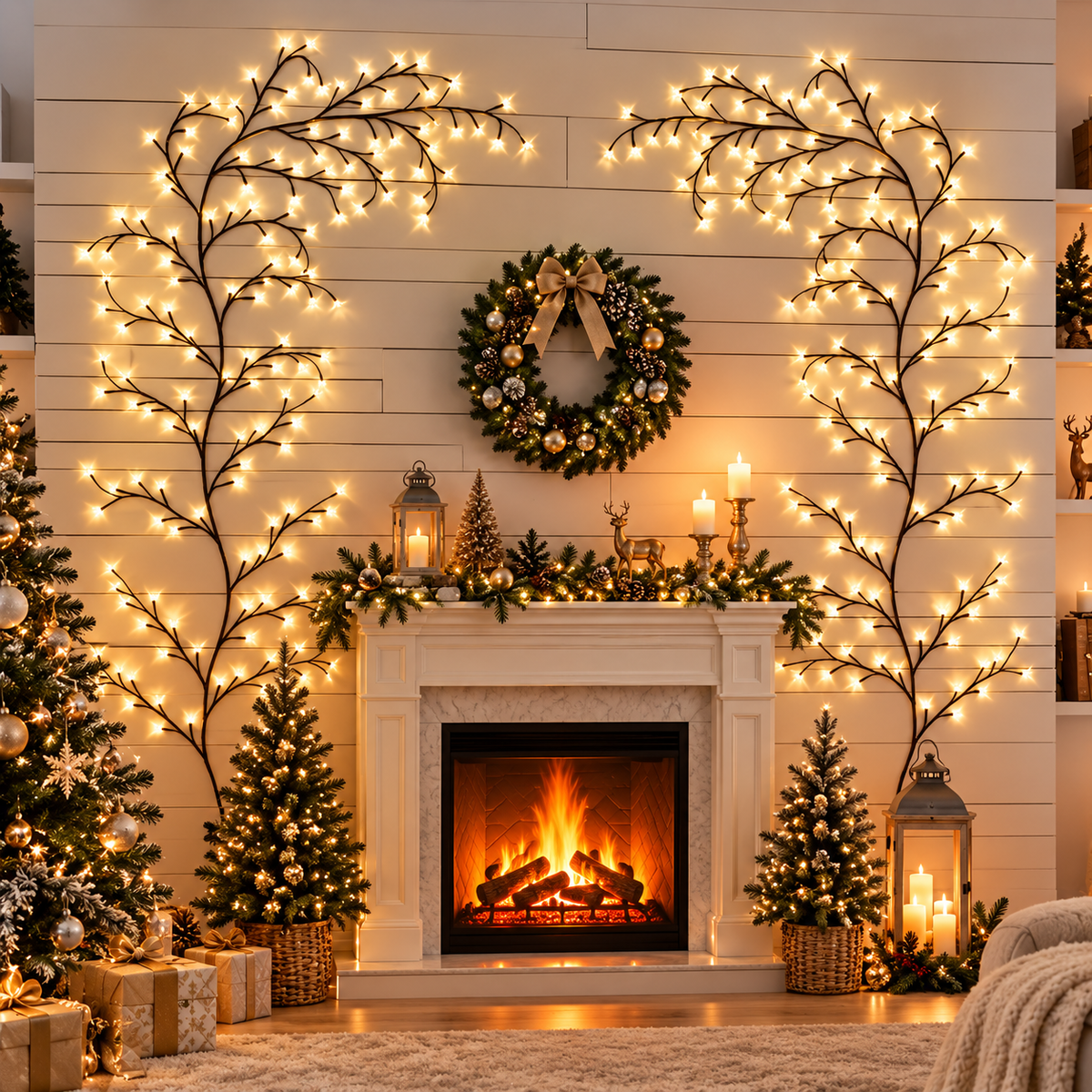 Glownelle™ Fairy Branch Lights – Warm Christmas Glow