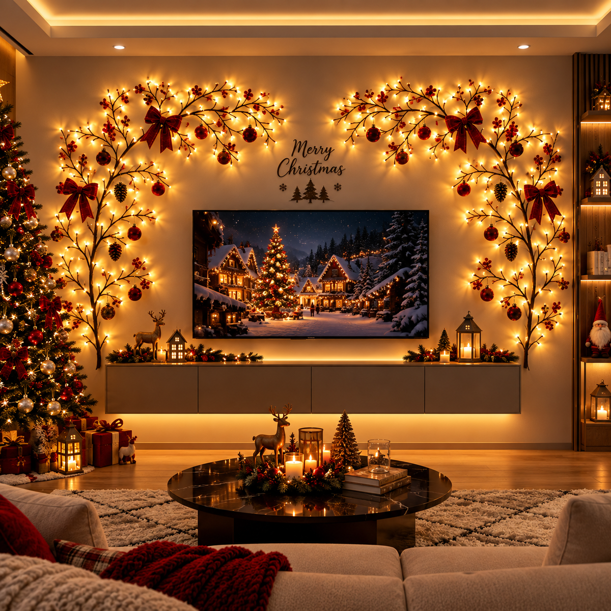 Glownelle™ Fairy Branch Lights – Warm Christmas Glow