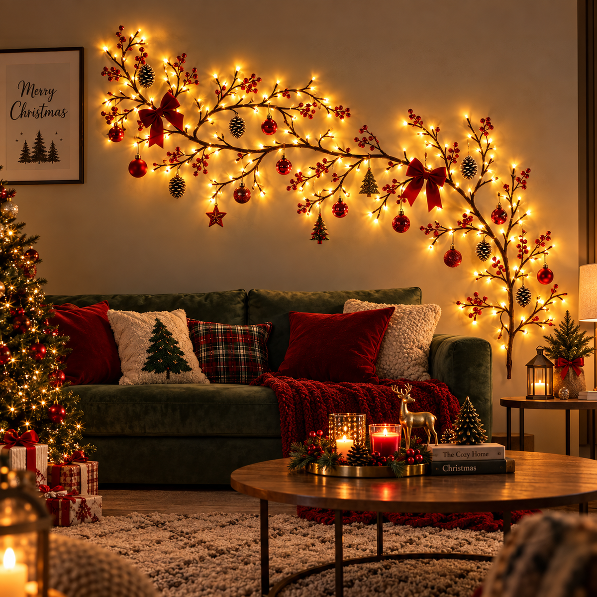 Glownelle™ Fairy Branch Lights – Warm Christmas Glow